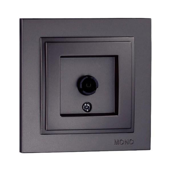 Розетка Mono Electric Despina телевизионная конечная Графитовый (102-202005-138)