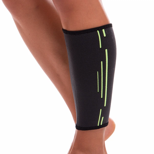 Бандаж для компрессионной голени SIBOTE ST-1012-G M Серый/Салатовый