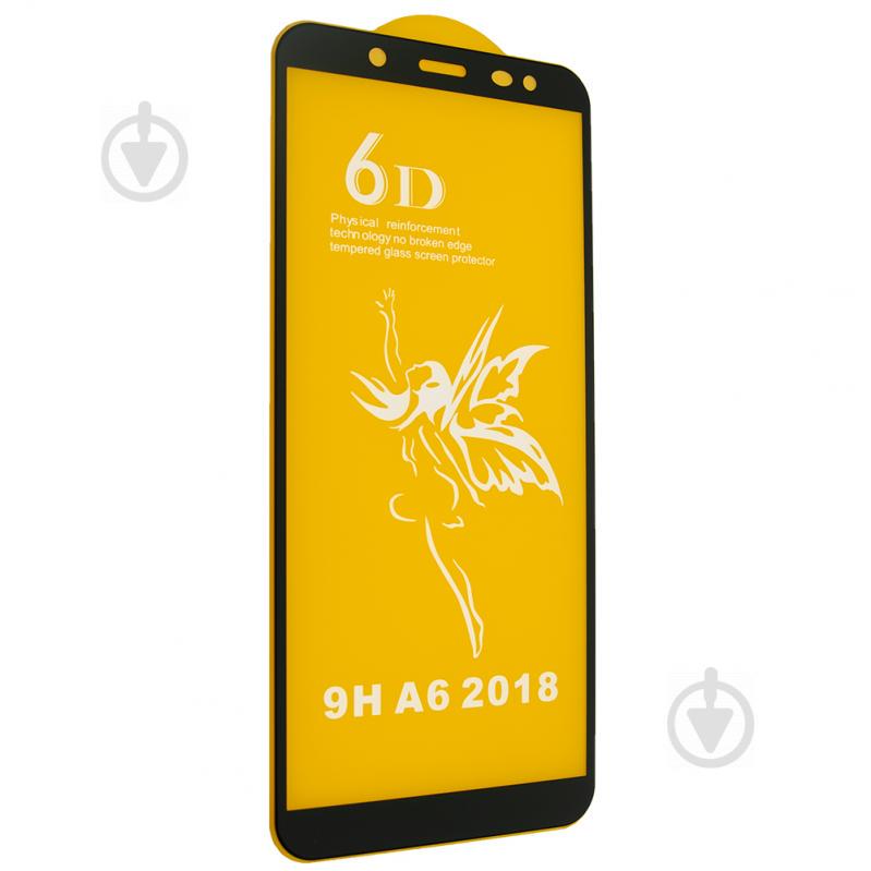 Защитное стекло 6D Premium Glass 9H Full Glue для Samsung A6 2018 A600 Black (00005831)