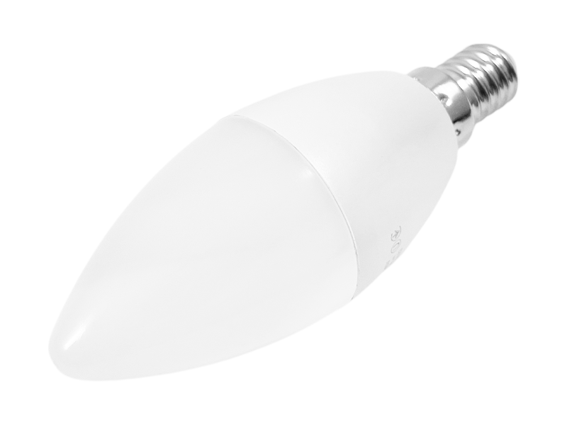 Светодиодная лампа SIVIO E14-C37-8W-4100K 220V (9551) Светодиодная лампа SIVIO E14-C37-8W-4100K 220V (9551)