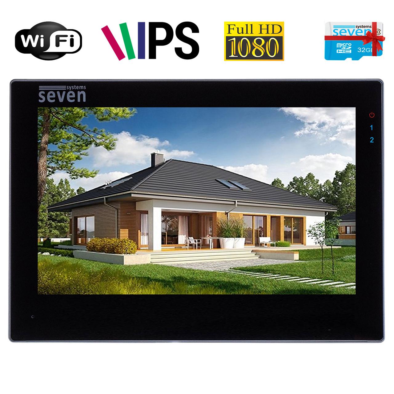 IP-видеодомофон SEVEN DP-7577FHDW IPS с Wi-Fi 7" Black (DP7577FHDWIPSb) - фото 5