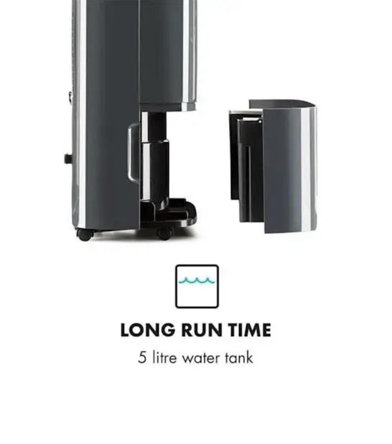 Осушувач повітря Klarstein DryFy для циркуляції повітря 230 м3/год до 40-50 м2 20 л 24 години 420 Вт - фото 2