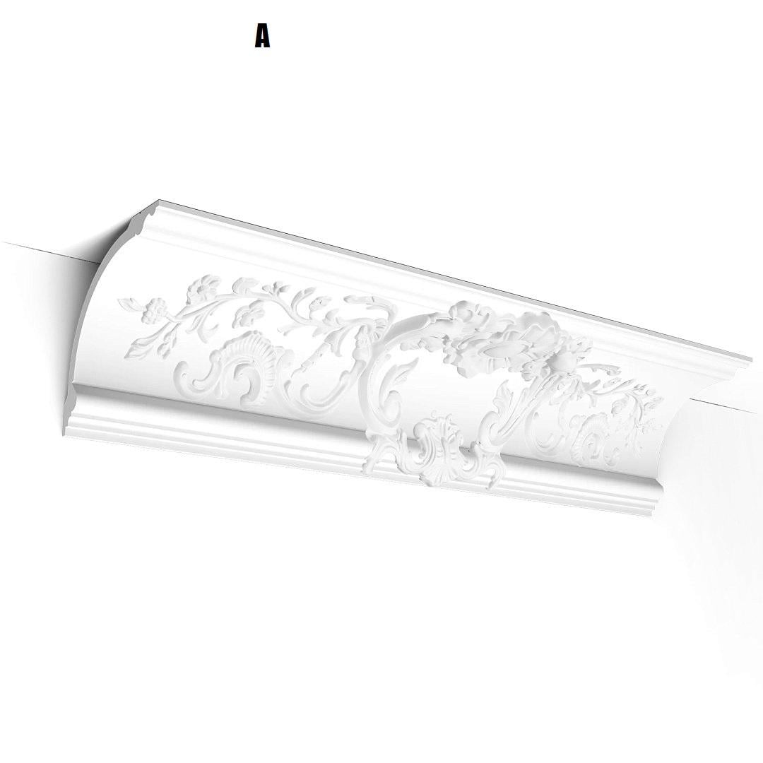 Карниз полиуретановый Orac Decor C338 A/B жесткий 182x182x2000 мм (28950605)