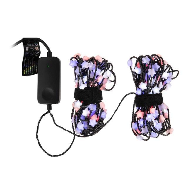 Гірлянда світлодіодна Twinkly Strings Star RGB Smart 200 ламп USB-C з зеленим кабелем 12 м (TWKS200R)