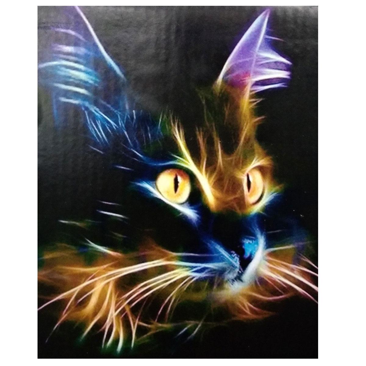 Алмазная мозаика Santi Неоновый кот 30х40 см (954058)