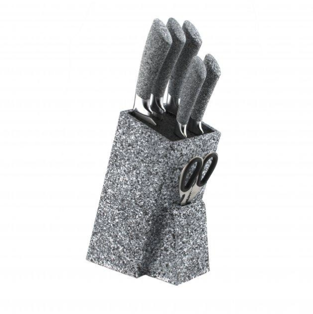 Набір ножів кухонних Benson BN-404N з підставкою 7 пр. Набір ножів кухонних Benson BN-404N з підставкою 7 пр.