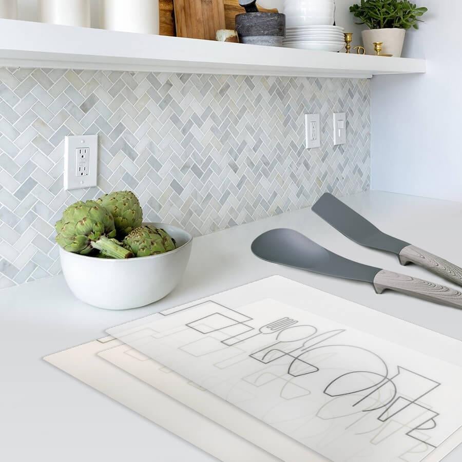 Килимок під тарілки Maestro MR-1902 43,5х28,5 см Grey - фото 2 Килимок під тарілки Maestro MR-1902 43,5х28,5 см Grey - фото 2