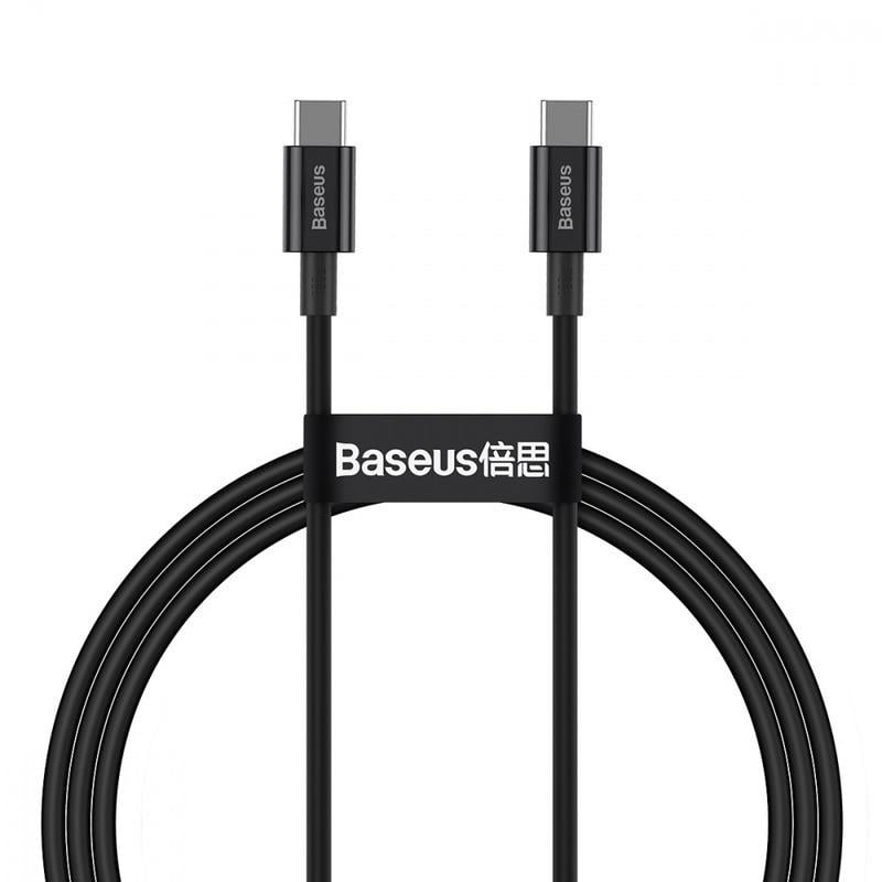 Кабель Baseus Superior Series Fast Charging Type C to Type C PD 100 W 1 м Cable Black (CATYS-B01)