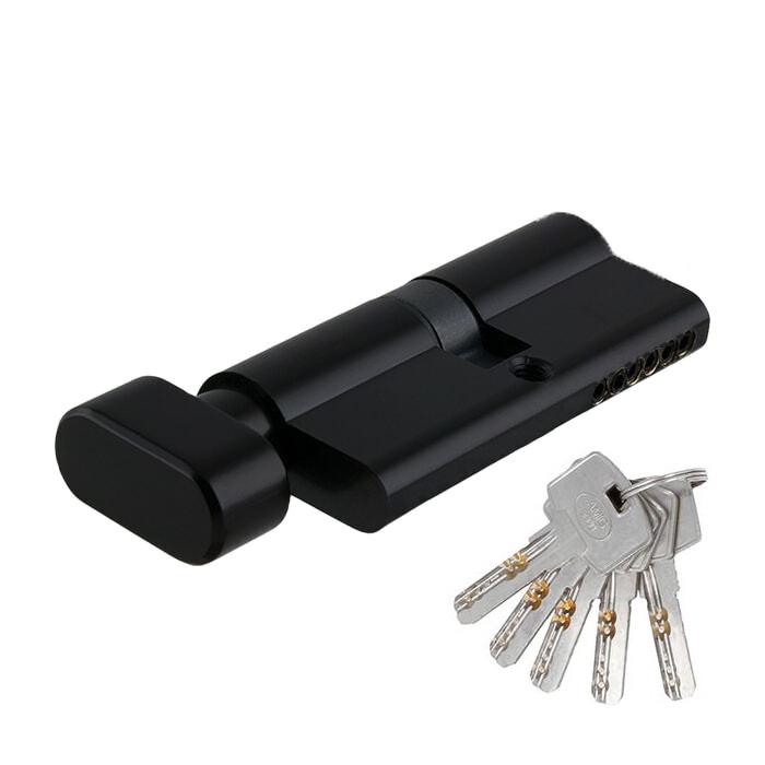Цилиндр Amig мод. 9850 70 мм 35/35 ключ/тумблер Черный (23571)