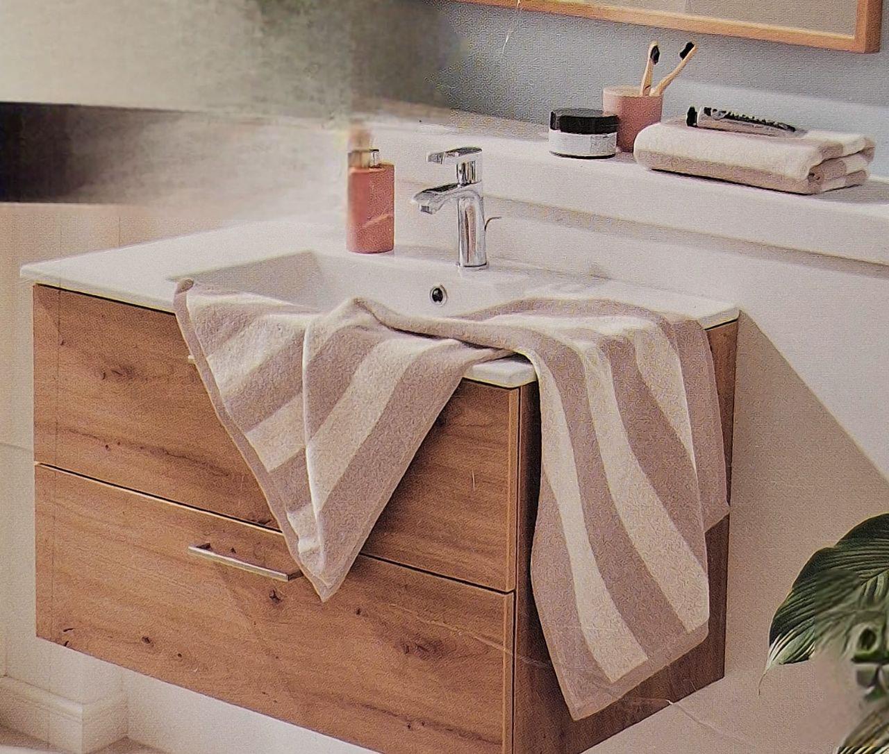 Полотенце для лица махровое Полоска Novitesse 50х100 см Бежево-коричневый (2056) Полотенце для лица махровое Полоска Novitesse 50х100 см Бежево-коричневый (2056)