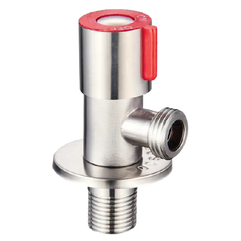 Кран для подключения сантехприборов MIXXUS VAL-02-1/2x1/2 из нержавеющей стали SUS304 Красный (MI6118)