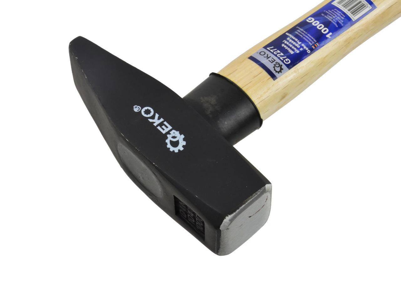 Молоток слюсара GeKo premium з дерев'яною ручкою 1,0 кг (G72277) - фото 2 Молоток слюсара GeKo premium з дерев'яною ручкою 1,0 кг (G72277) - фото 2