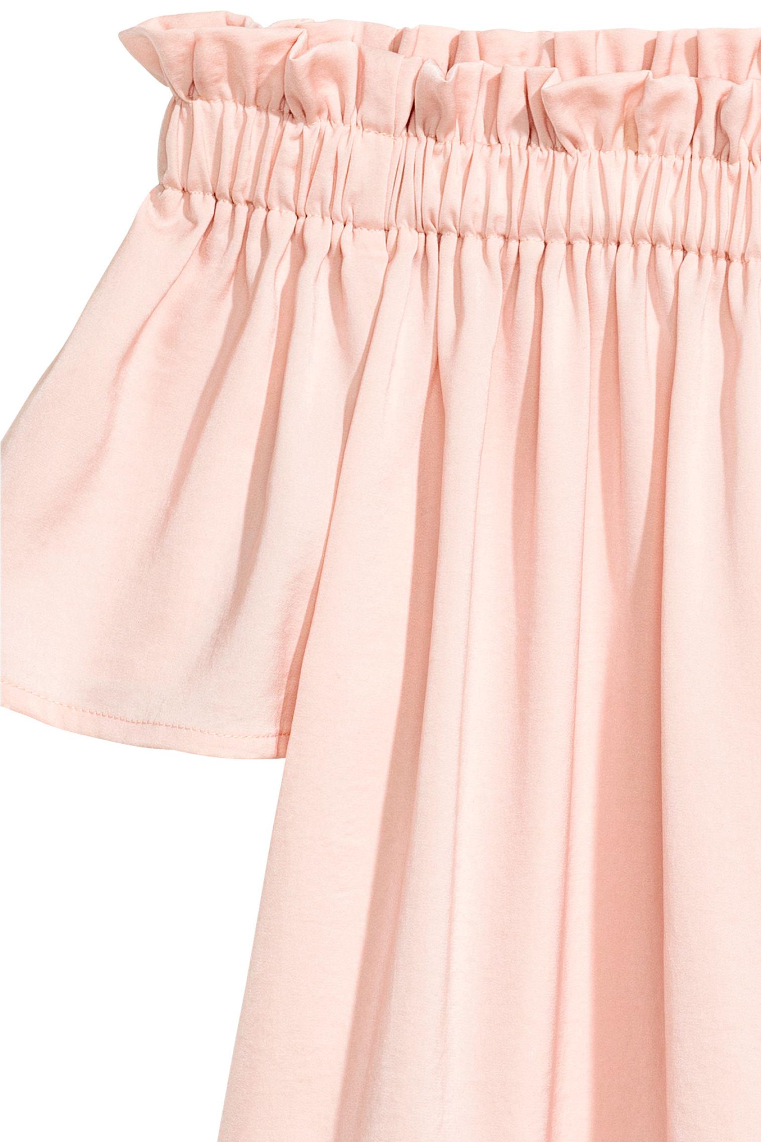 Блуза H&M р. 36 Пудровый (11115120316) - фото 2