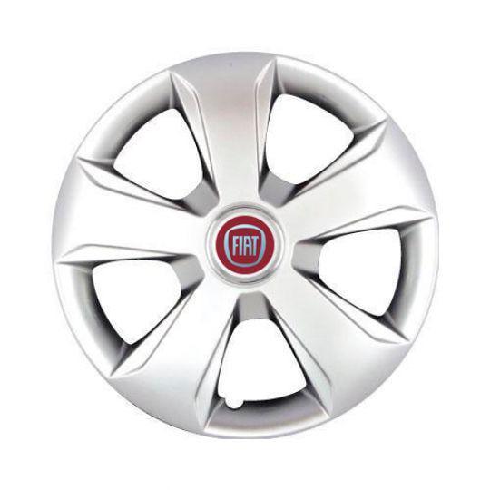 Автомобильные колпаки SKS 102 R13 с логотипом Fiat 4 шт. Серебристый