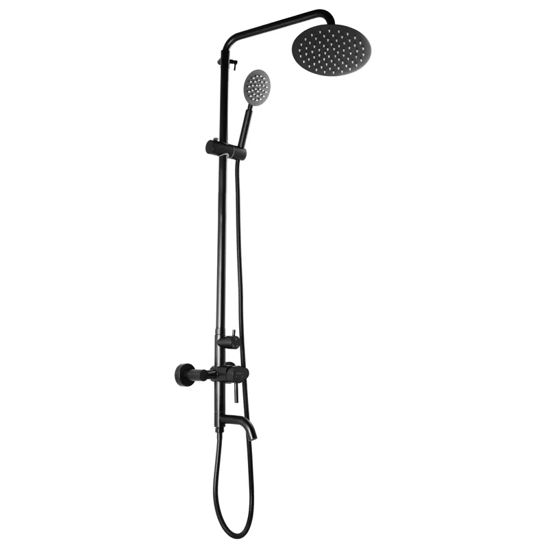 Душевая колонна MIXXUS SUS-009-J со смесителем из нержавеющей стали Черный (MI2808)