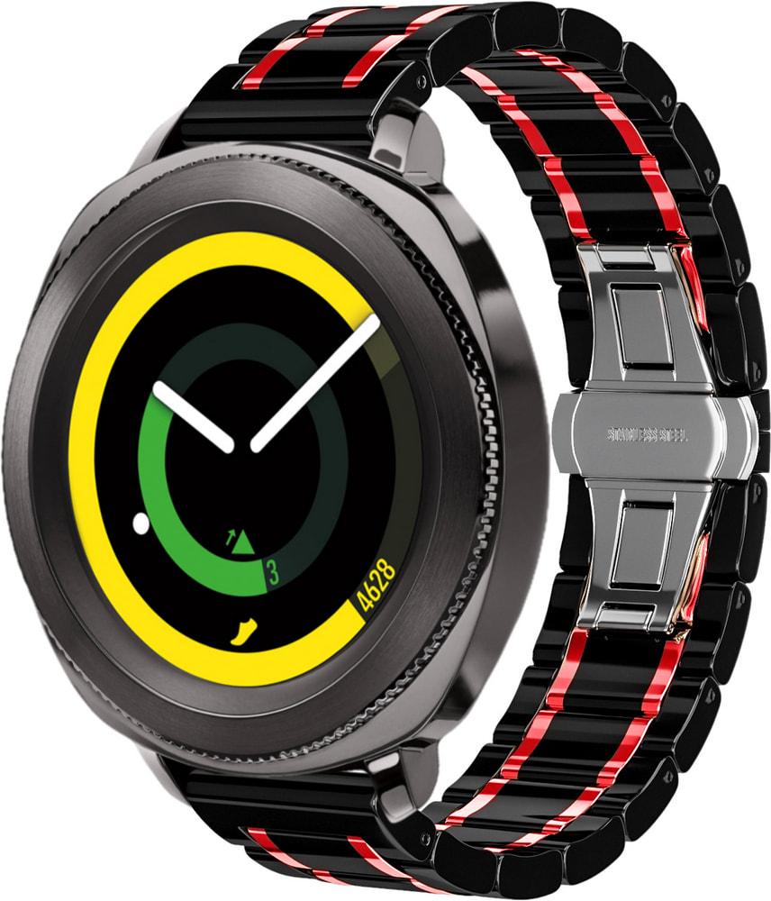 Ремешок керамический Ceramo для Samsung Gear Sport Black/Red (28731-44) Ремешок керамический Ceramo для Samsung Gear Sport Black/Red (28731-44)