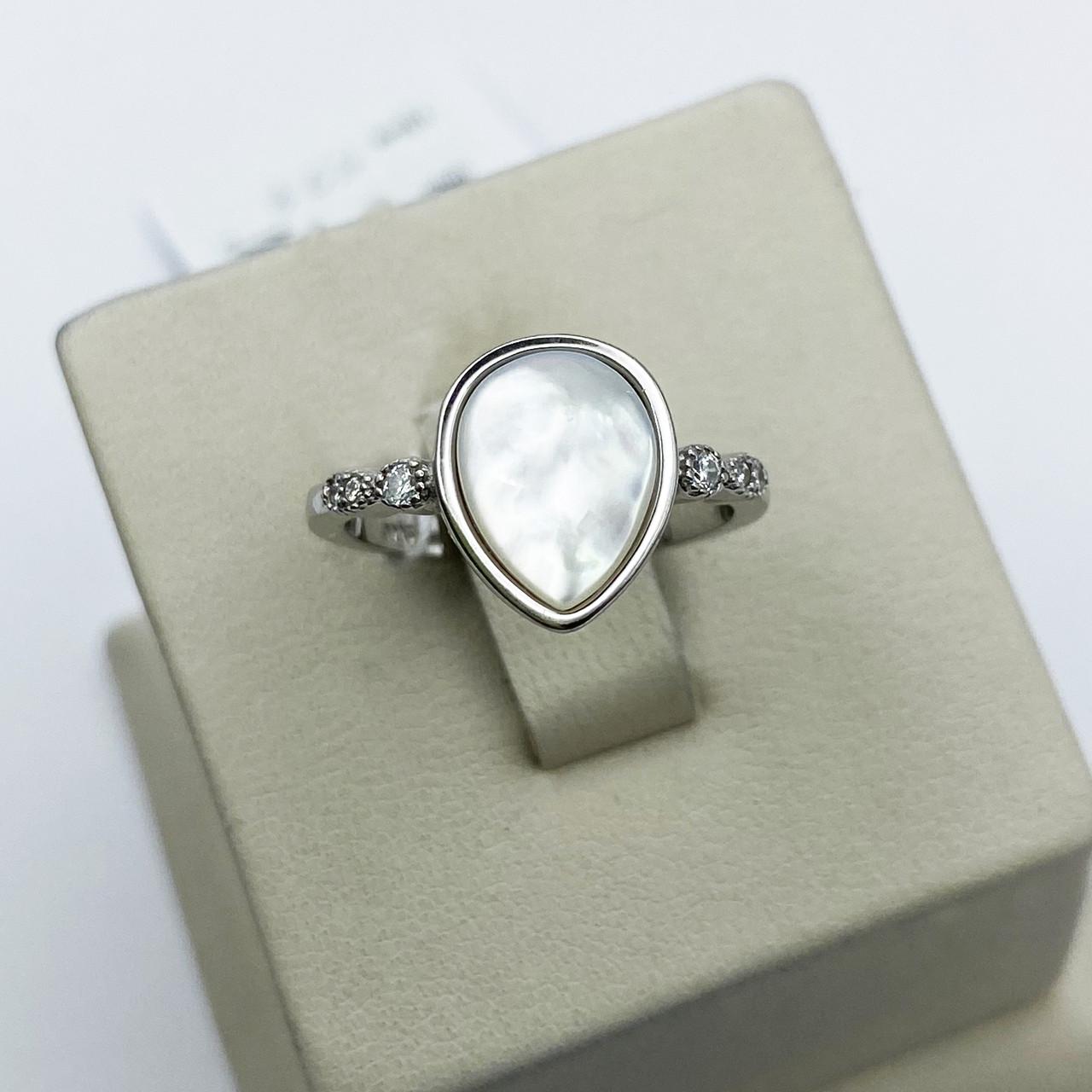 Кольцо серебряное с перламутром р. 17 3,1 г (1950243163)