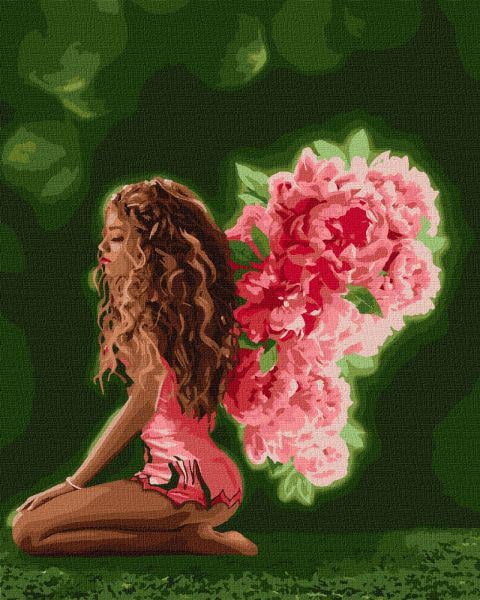 Картина по номерам Идейка Цветочные крылья 40x50 см (KHO4754)