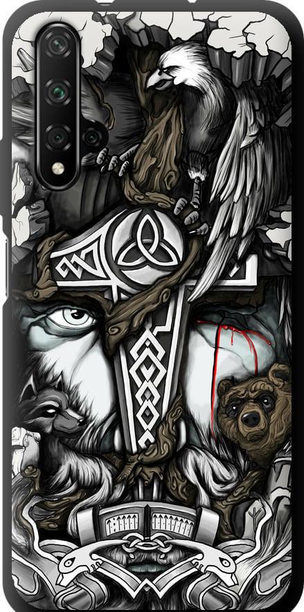 Чохол на Huawei Honor 20 Тату Вікінг (4098b-1697-42517)