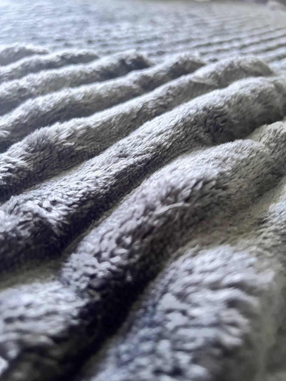 Плед смужка 200х230 см Графіт (Д-Am-sharp-007-04) - фото 2 Плед смужка 200х230 см Графіт (Д-Am-sharp-007-04) - фото 2