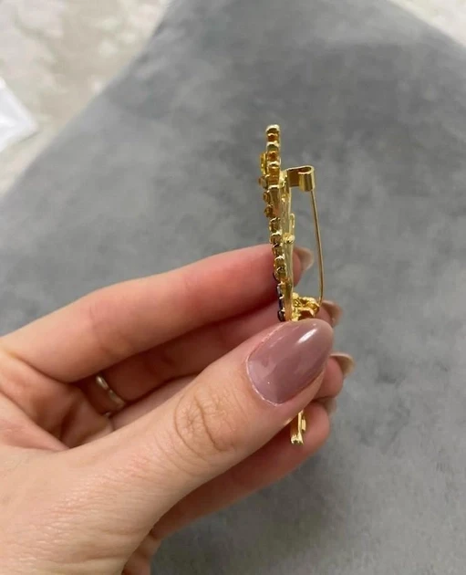 Брошка патріотична Колосок Жовто-блакитний (26086360) - фото 5