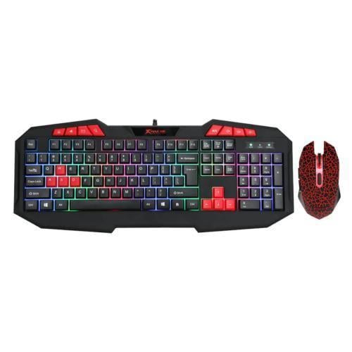 Комплект XTRIKE ME MK-503 USB подсветка RGB Gaming кабель 1,5 м Черный (6932391922088)