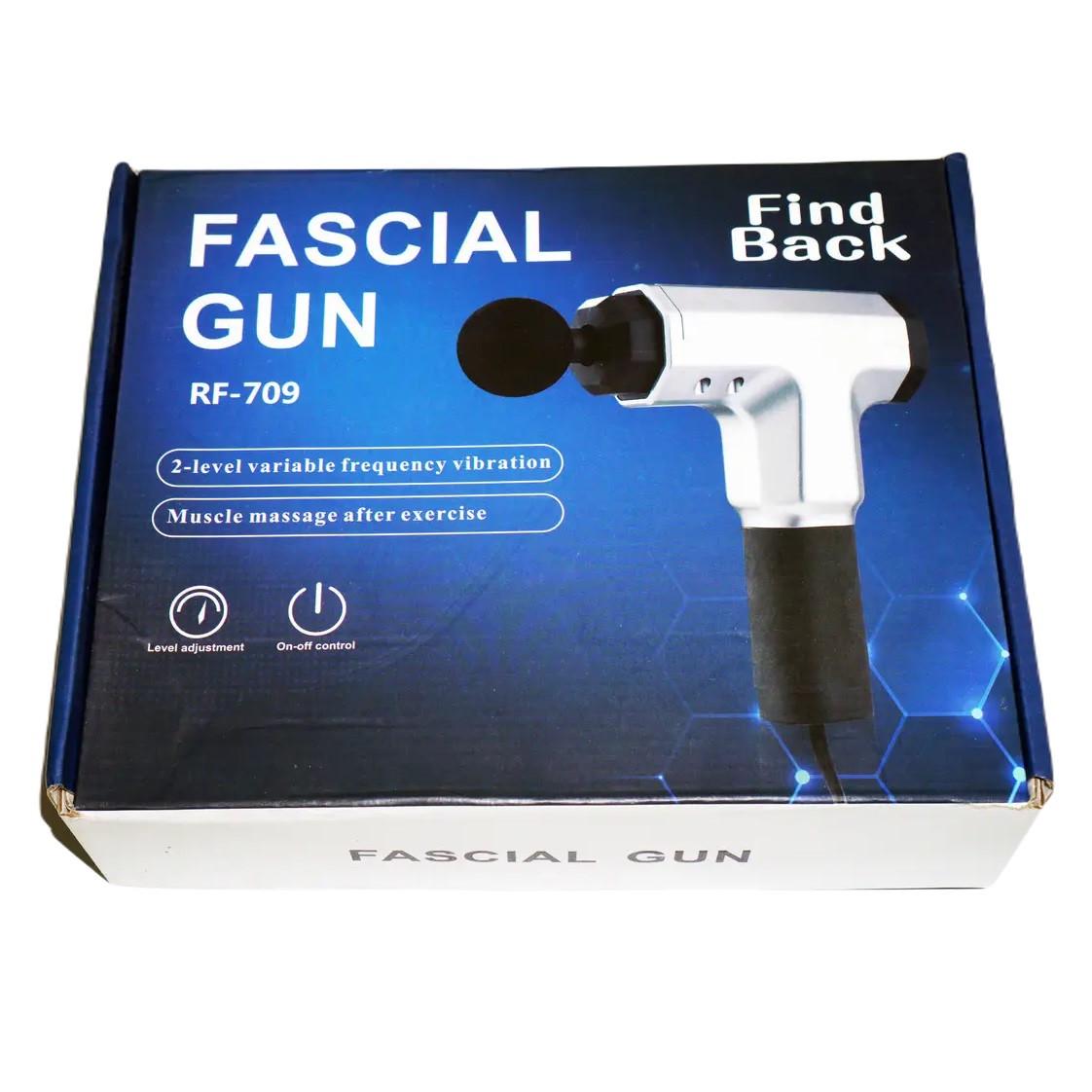 Ручний масажер для м'язів Rias Fascial Gun RF-709 Black (3_02707) - фото 6