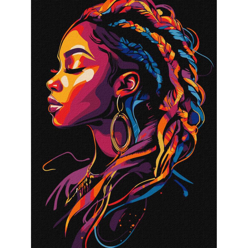 Картина по номерам Ideyka Яркие косы 30х40 см (KHO8494)