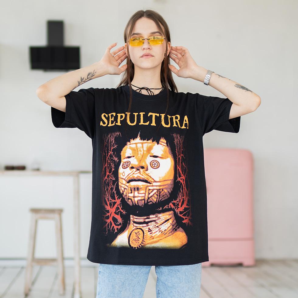 Футболка унисекс Sepultura Roots XL Черный (00000001438)