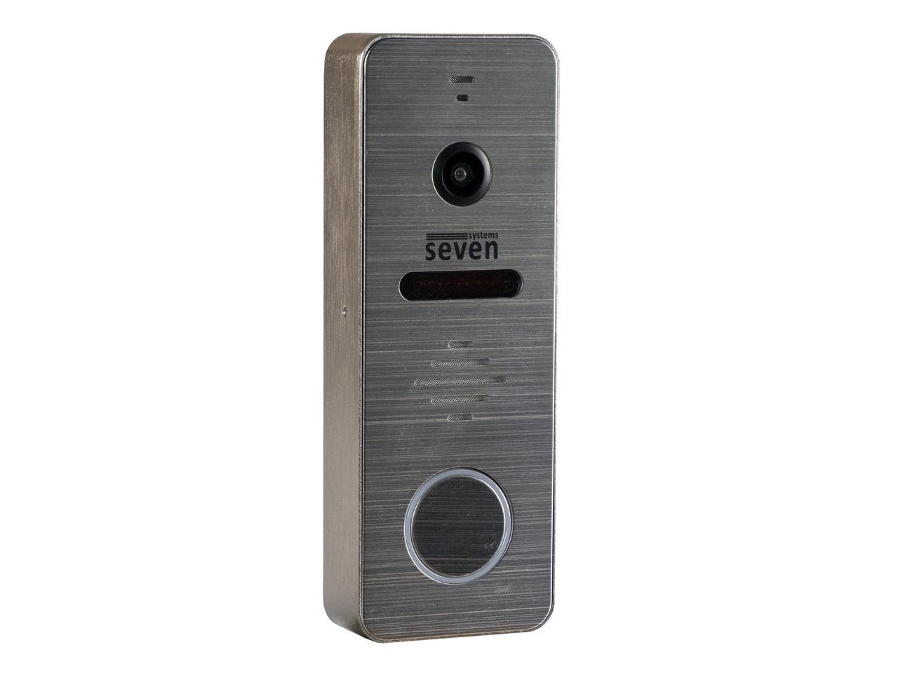 Вызывная панель домофона SEVEN CP-7504 FHD Silver (CP7504FHDs) - фото 2