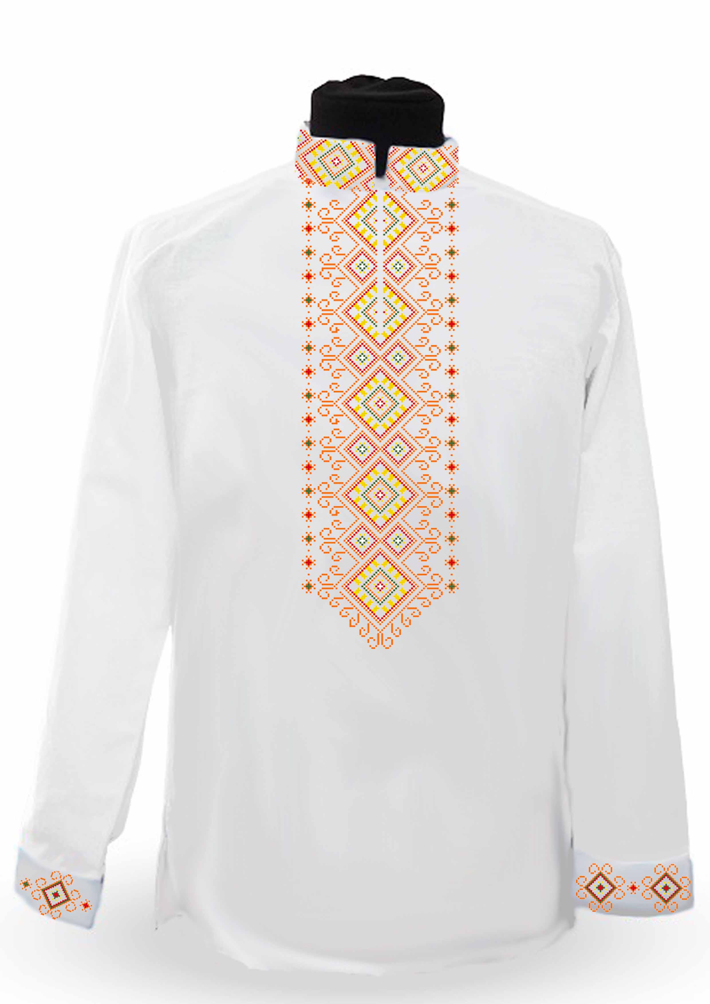 Заготовка для вишивки нитками або бісером сорочка габардин (СЧГ-244) Заготовка для вишивки нитками або бісером сорочка габардин (СЧГ-244)