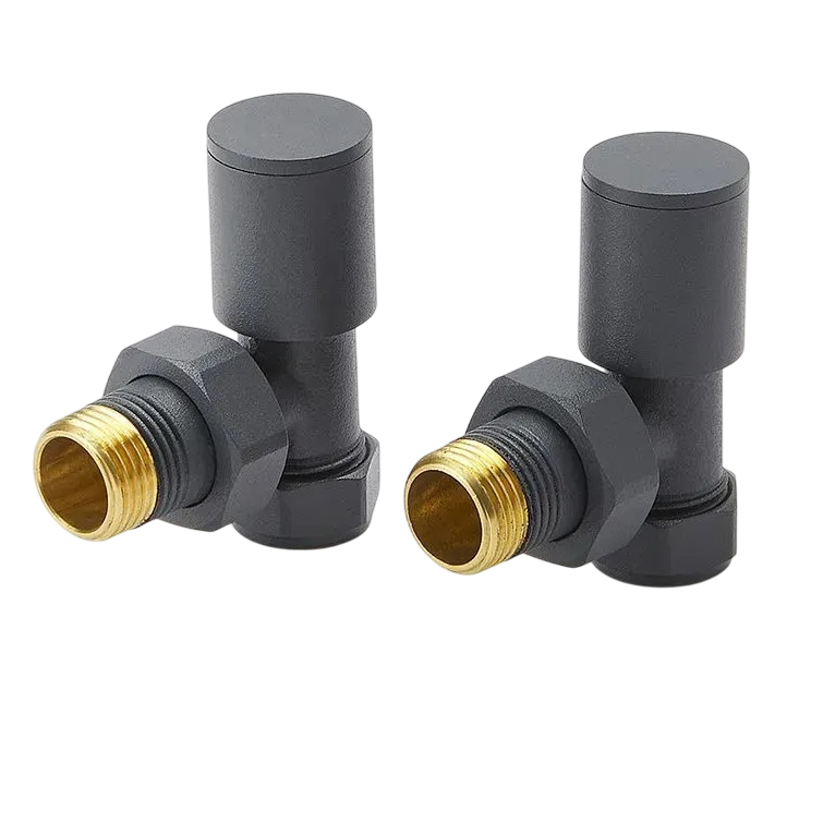 Крани радіаторні Rastas кутові 1/2" ВН 2 шт. Антрацит (TPT-131274)