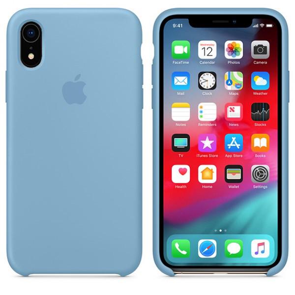 Чехол-накладка Apple Silicone Case for iPhone Xr, Cornflower (HC)