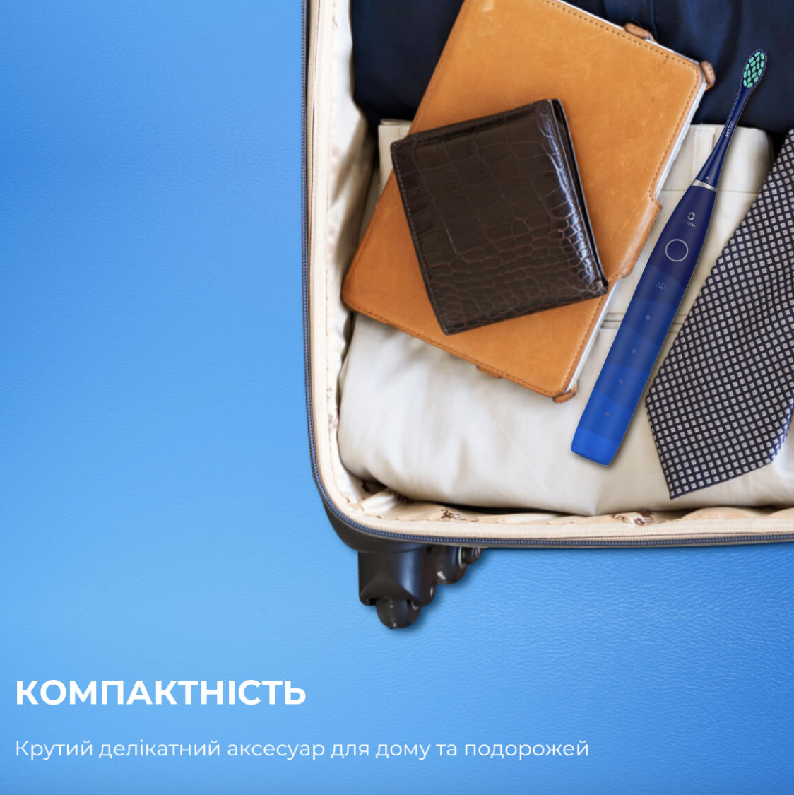 Електрична зубна щітка Oclean Flow Sonic Electric Toothbrush Blue (699) - фото 4 Електрична зубна щітка Oclean Flow Sonic Electric Toothbrush Blue (699) - фото 4