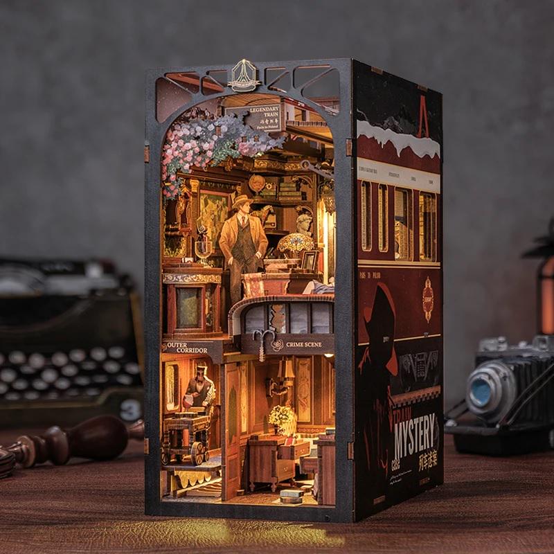 Румбокс DIY Train Mystery Case Book Nook интерьерный конструктор (BN01) - фото 4