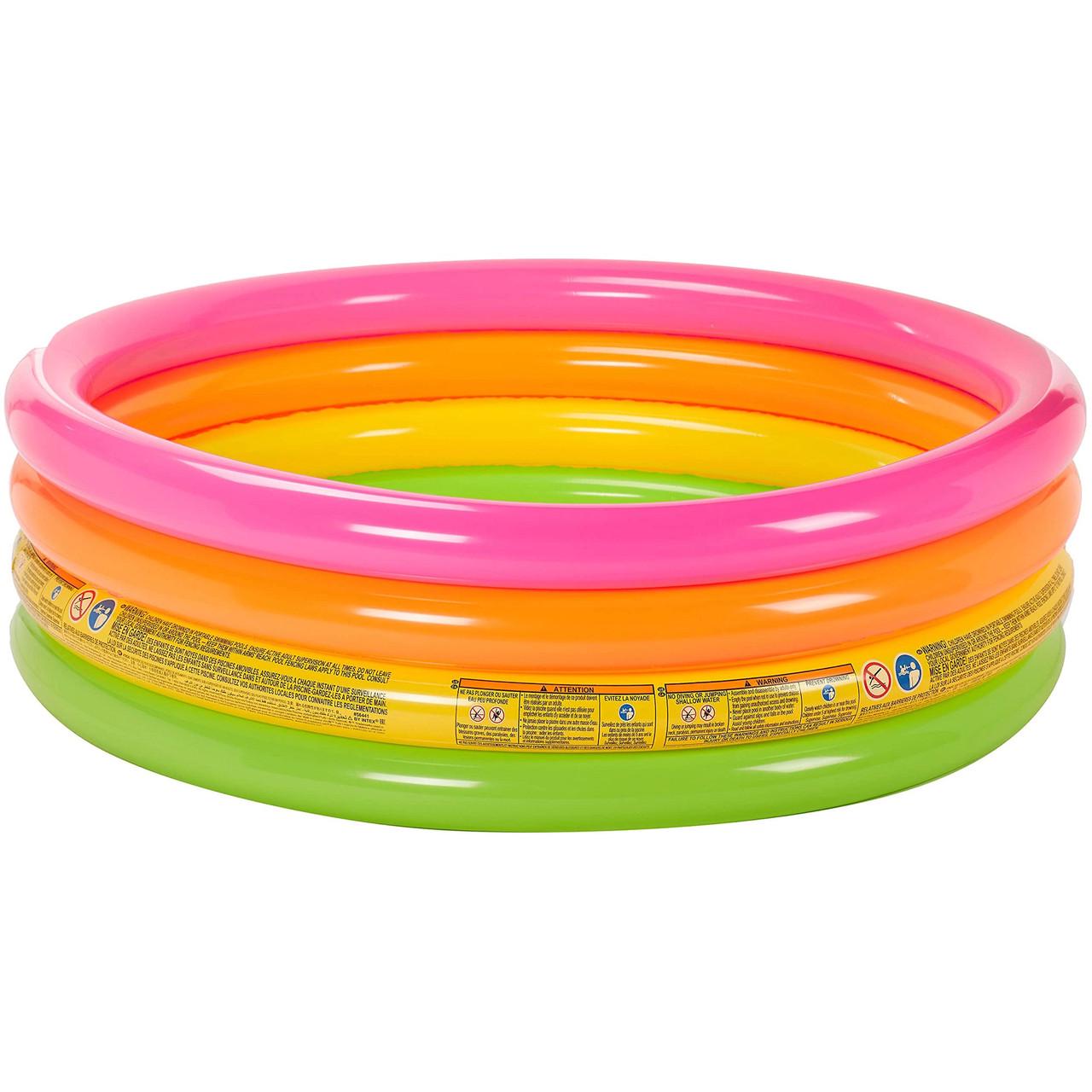 Басейн надувний дитячий Intex Веселка 168х46 см (28443302)