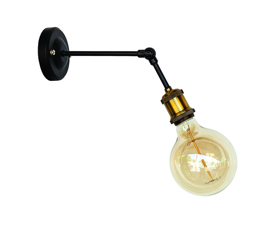 Бра Levistella Lofty с патроном AMP11 Черный/Золотой (1963530638)