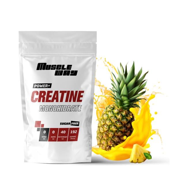 Креатин моногідрат MuscleWay Creatine Monohidrate 99,9% Sugar Free 50 порцій 250 г Ананас (21-125-cre-mw-rs250.9) Креатин моногідрат MuscleWay Creatine Monohidrate 99,9% Sugar Free 50 порцій 250 г Ананас (21-125-cre-mw-rs250.9)