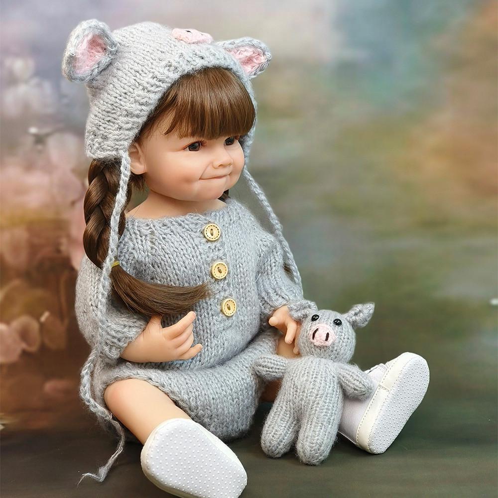 Кукла Reborn Мила винил-силиконовая с соской/бутылочкой/игрушкой 55 см (2457723675) - фото 5 Кукла Reborn Мила винил-силиконовая с соской/бутылочкой/игрушкой 55 см (2457723675) - фото 5