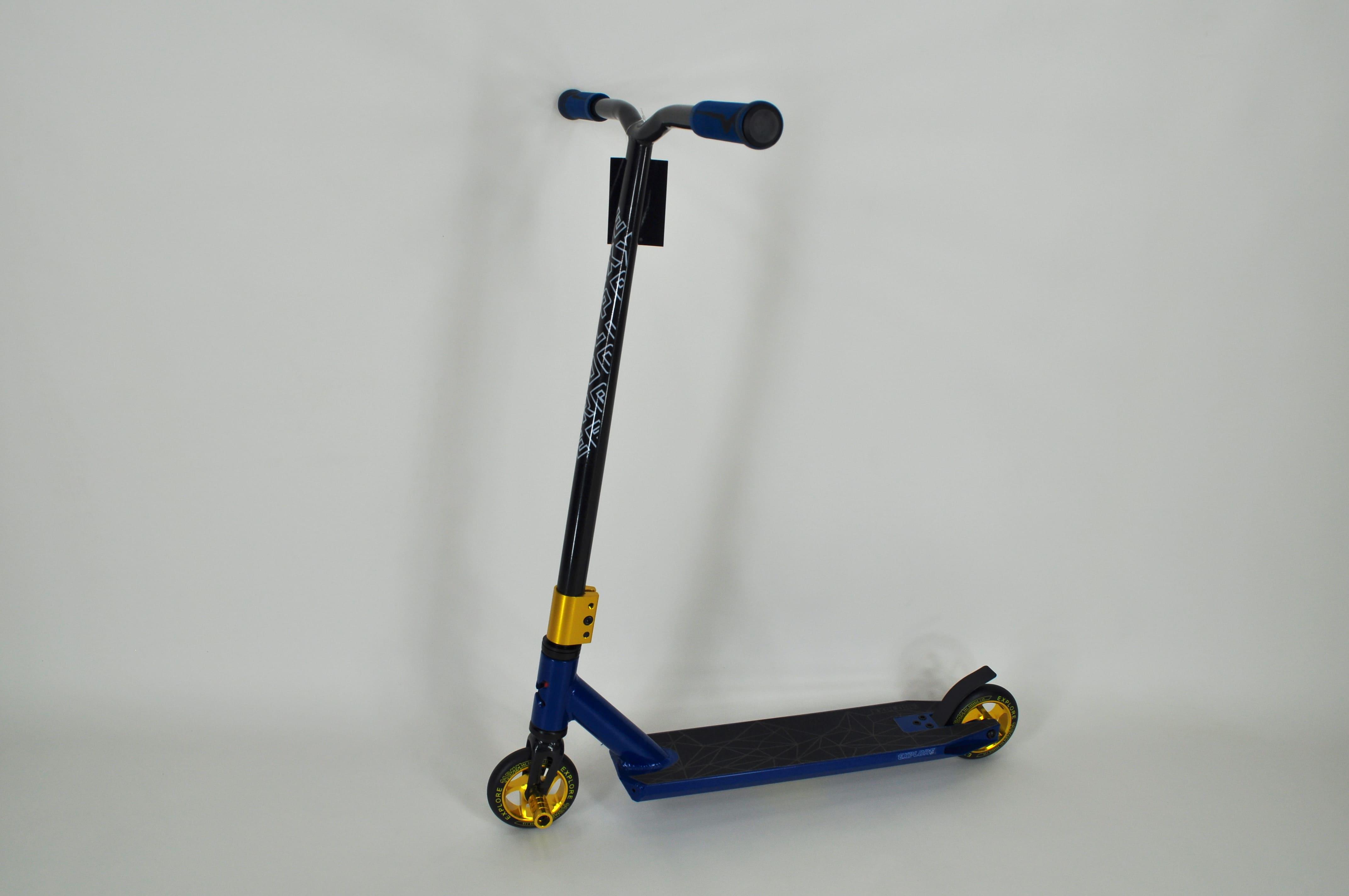 Самокат трюковый Explore Storm HIC + пега Синий