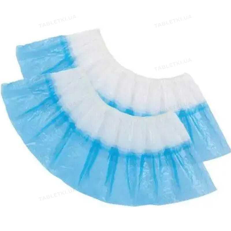 Бахіли з подвійним дном 6 грам 50 пар Блакитний (31588007)