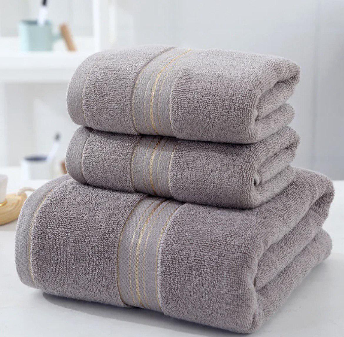 Набор полотенец Empire LUX 3в1 140х70 см/80х40 см/80х40 см Капучино (NR3in1MokkoGOLDline) - фото 1 Набор полотенец Empire LUX 3в1 140х70 см/80х40 см/80х40 см Капучино (NR3in1MokkoGOLDline) - фото 1