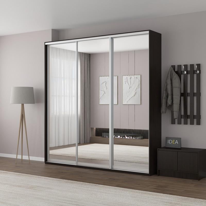 Шафа-купе Idea серія 7 дзеркало 230х45х210 см Венге темний (1725) Шафа-купе Idea серія 7 дзеркало 230х45х210 см Венге темний (1725)