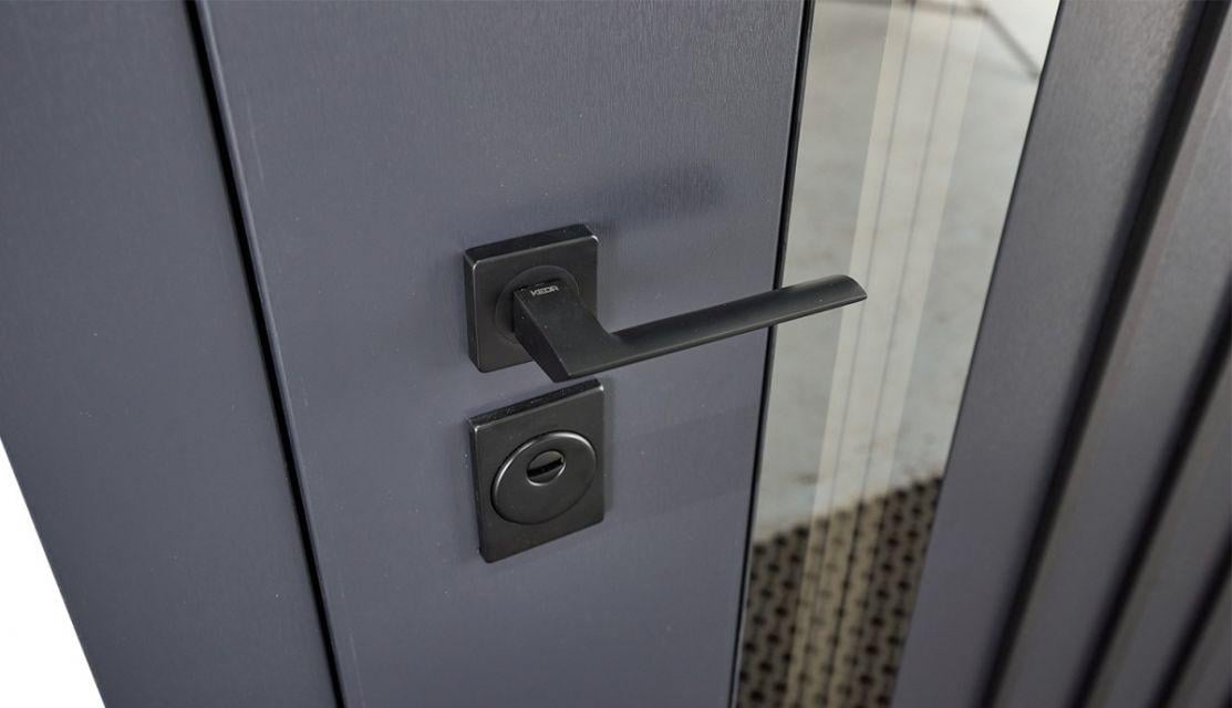 Двері вхідні вуличні Abwehr Tower 537 Termix Антрацит 960х2050 мм - фото 5