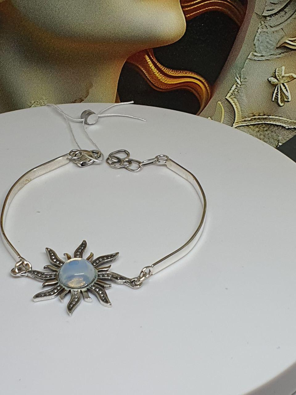 Браслет срібло Сонце з камінням 925 проба (26943108) - фото 4 Браслет срібло Сонце з камінням 925 проба (26943108) - фото 4