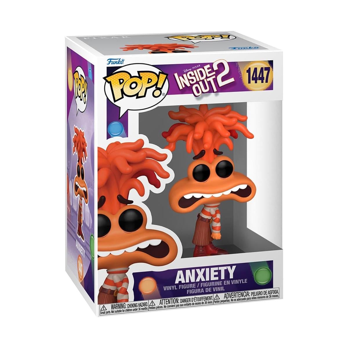 Детская игровая фигурка Funko POP Inside Out 2 Anxiety Мыслями наизнанку Тревожность (75996) Детская игровая фигурка Funko POP Inside Out 2 Anxiety Мыслями наизнанку Тревожность (75996)