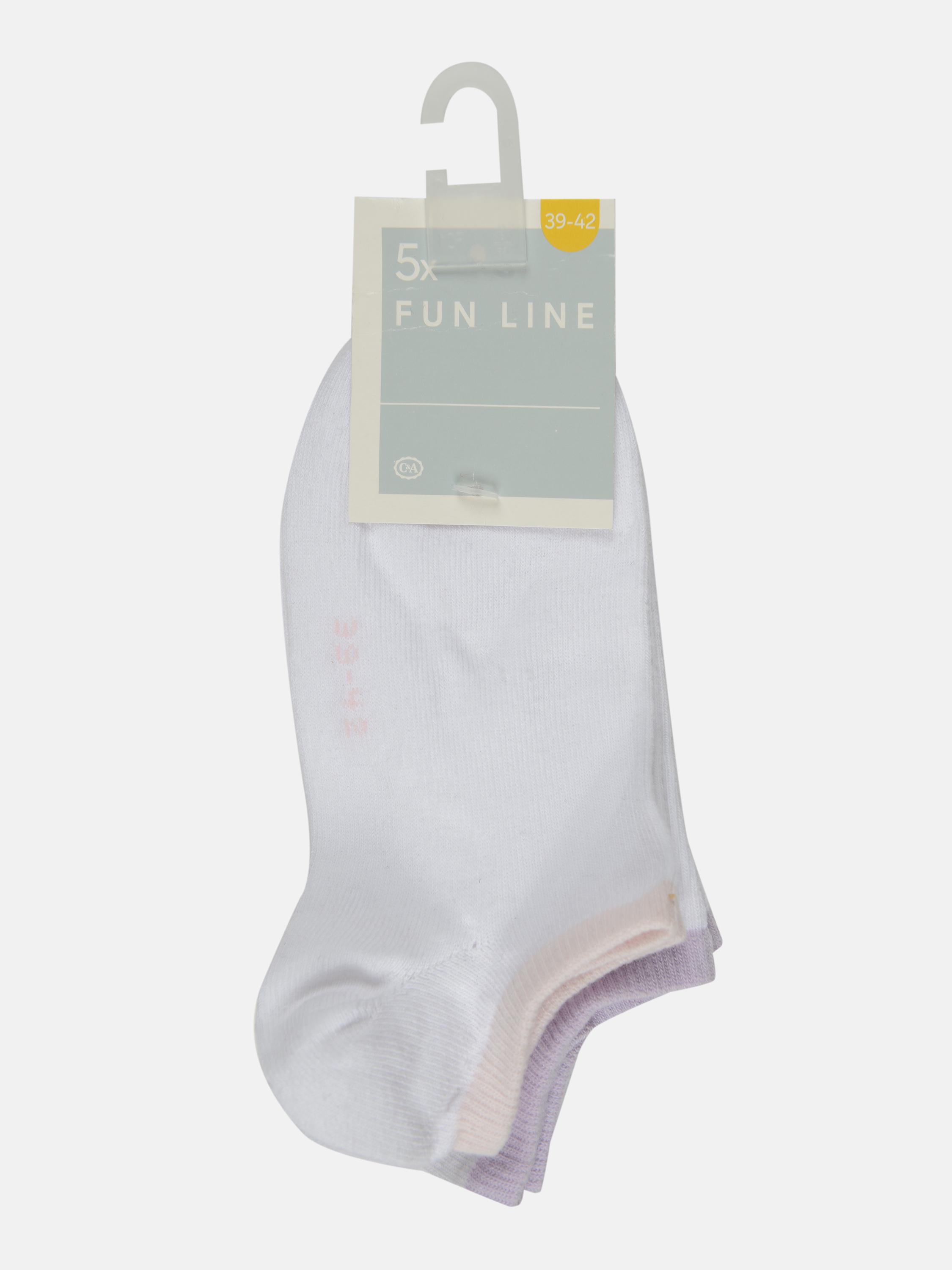 Шкарпетки C&A 5 пар р. 39-42 Білий (2240179840604)
