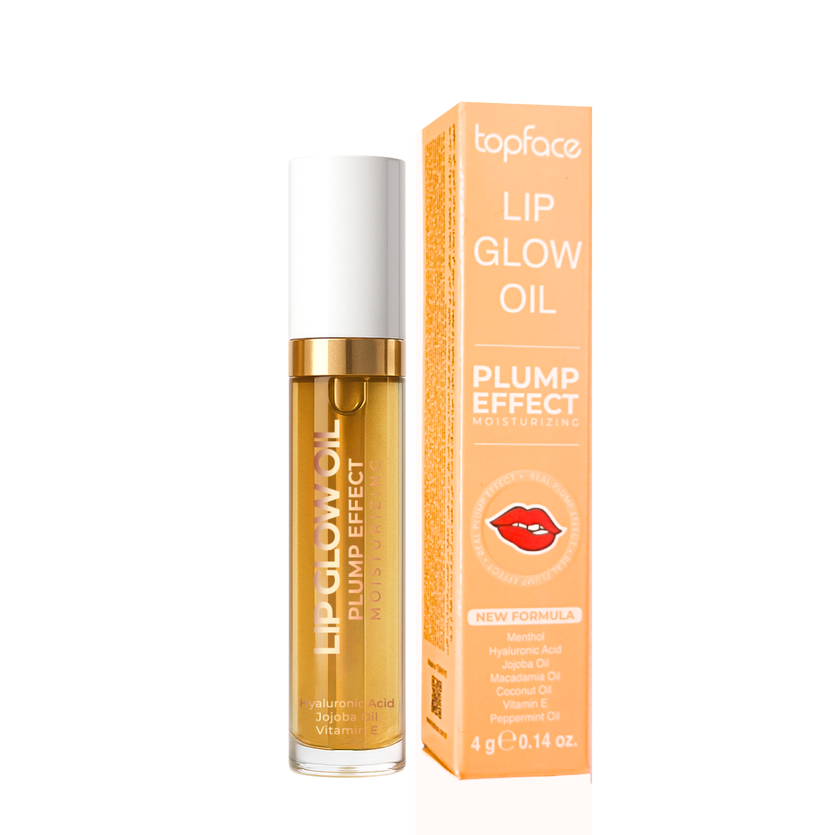 Олія для збільшення об'єму губ Topface Lip Glow Oil Plump Effect 4 г 02 Citrus Цитрусовий аромат (PT216)