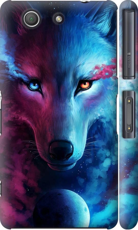 Чехол на Sony Xperia Z3 Compact D5803 Арт-волк (3999m-277-42517)