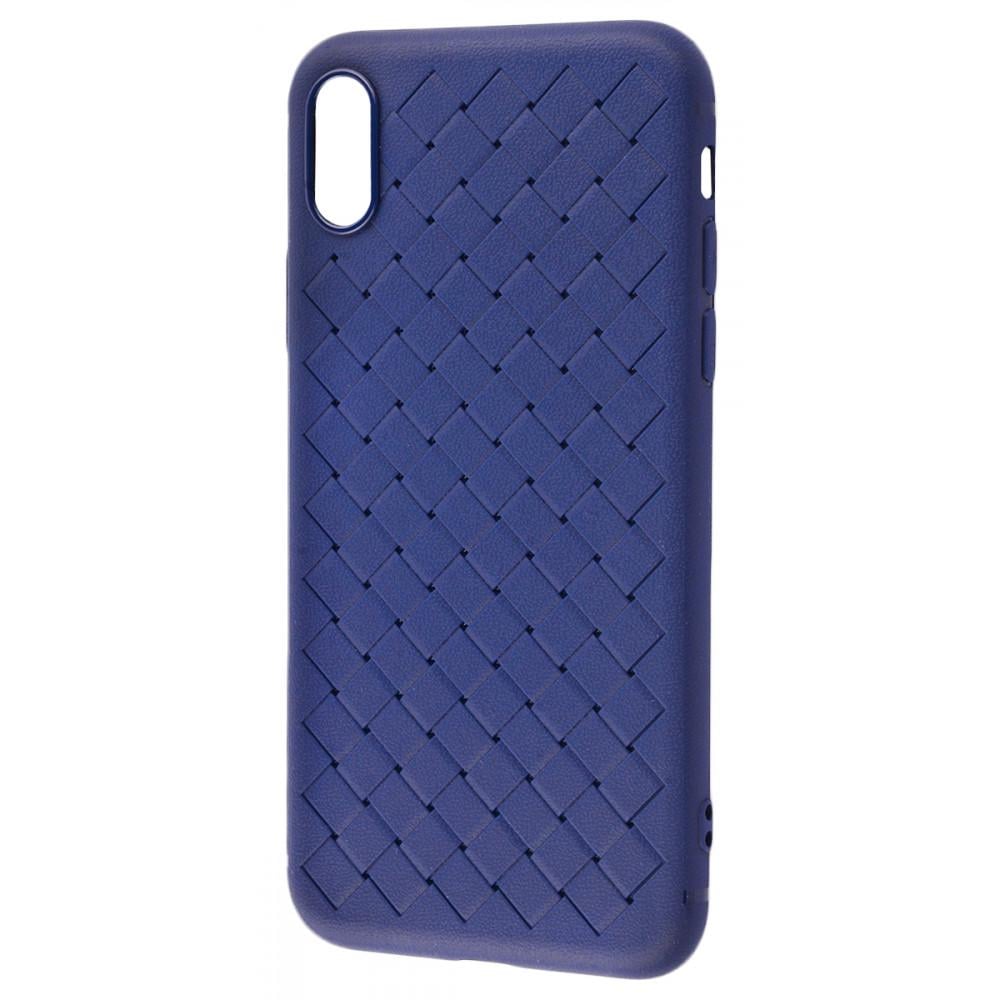 Чехол Rock Ultrathin Weaving Protective case для iPhone XS Max Blue